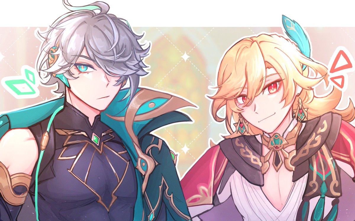 chajiizumaa's tweet image. Oh my gosh they were roommates

#GenshinImpact #原神 #Alhaitham #Kaveh