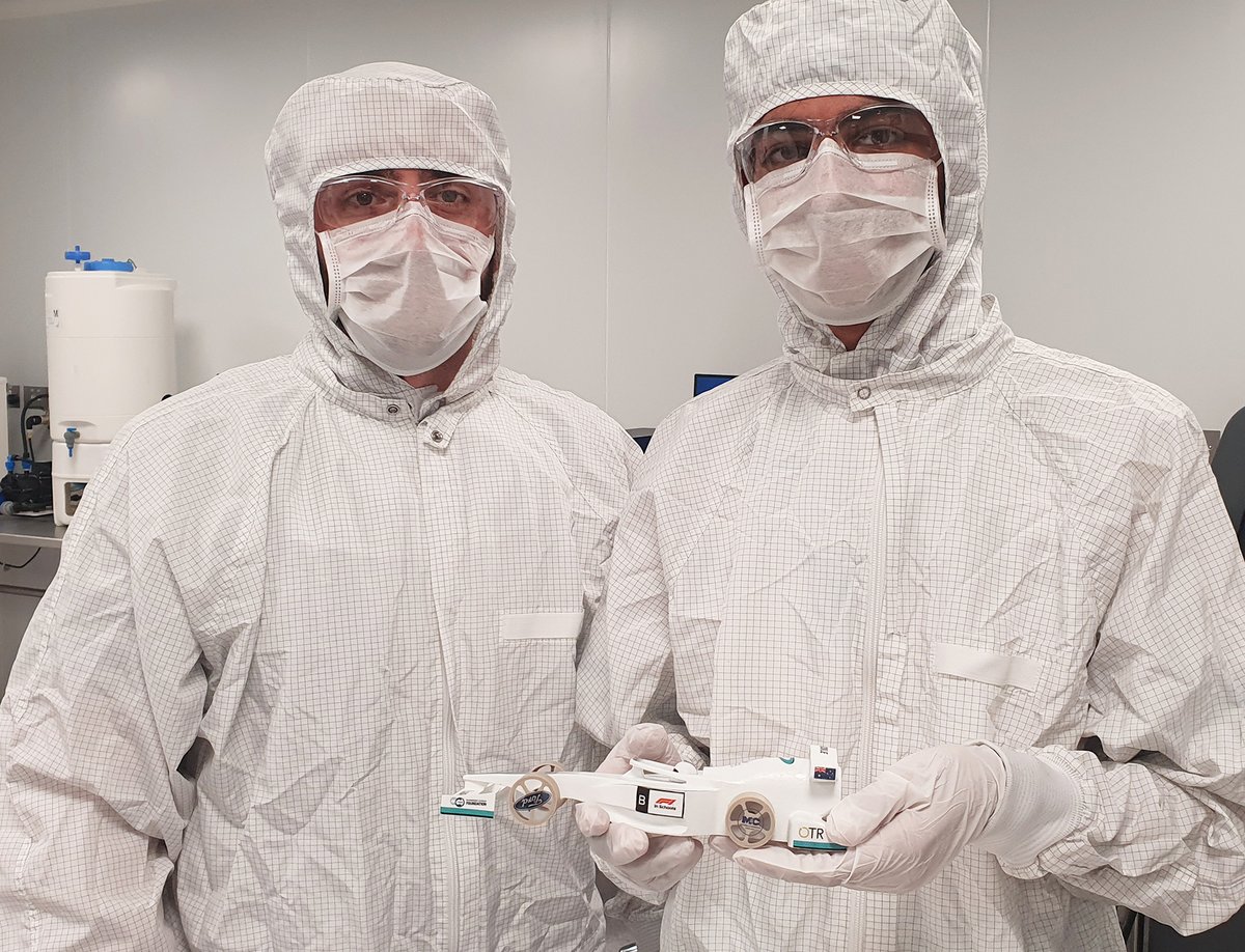 AnffSa's tweet photo. 🏁 @F1inSchoolsHQ world finalists @Propulsion_2022 were prepping their cars in our world-class cleanrooms today and they leave for Singapore next week!
We wish Noah, Hoorad, Samuels, Kunal, Juliana, AJ, & their support crew the best of luck! 🏆🏁 #TeamPropulsion https://t.co/nBphZkfRiz