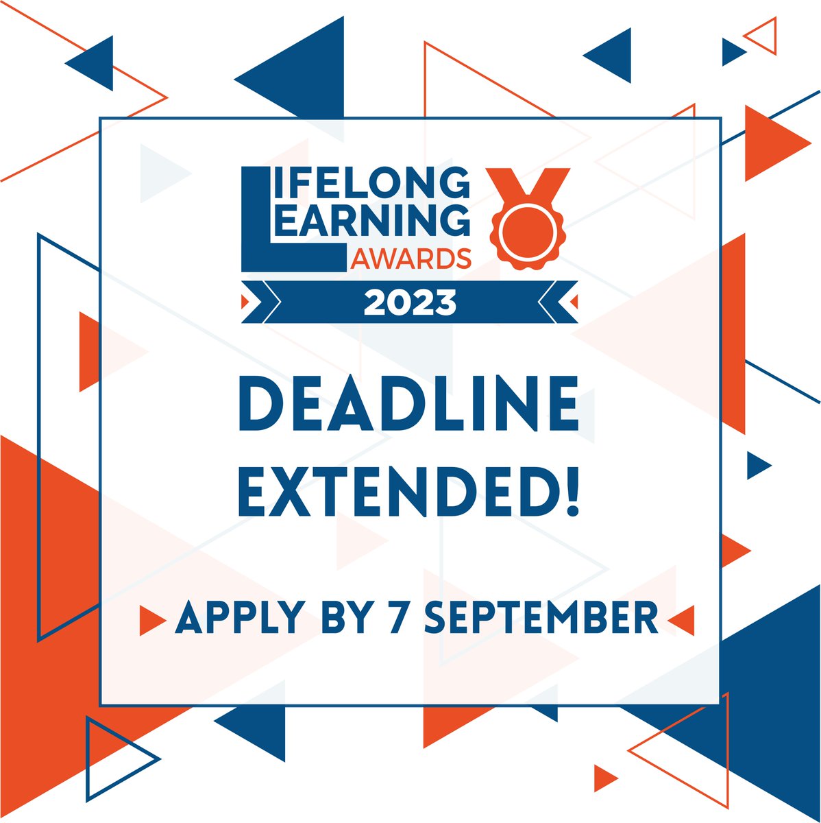lllplatform's tweet photo. 📣 The deadline for the #LLLAwards has been extended to 7th September!

Do you have an innovative practice in #education &amp; #lifelonglearning?

Apply &amp; become a #LLLAwards winner during the European Education Stakeholders Forum on 27th November!

👉 https://t.co/LWbfTHL5Ln https://t.co/Dqd6dUAl4M