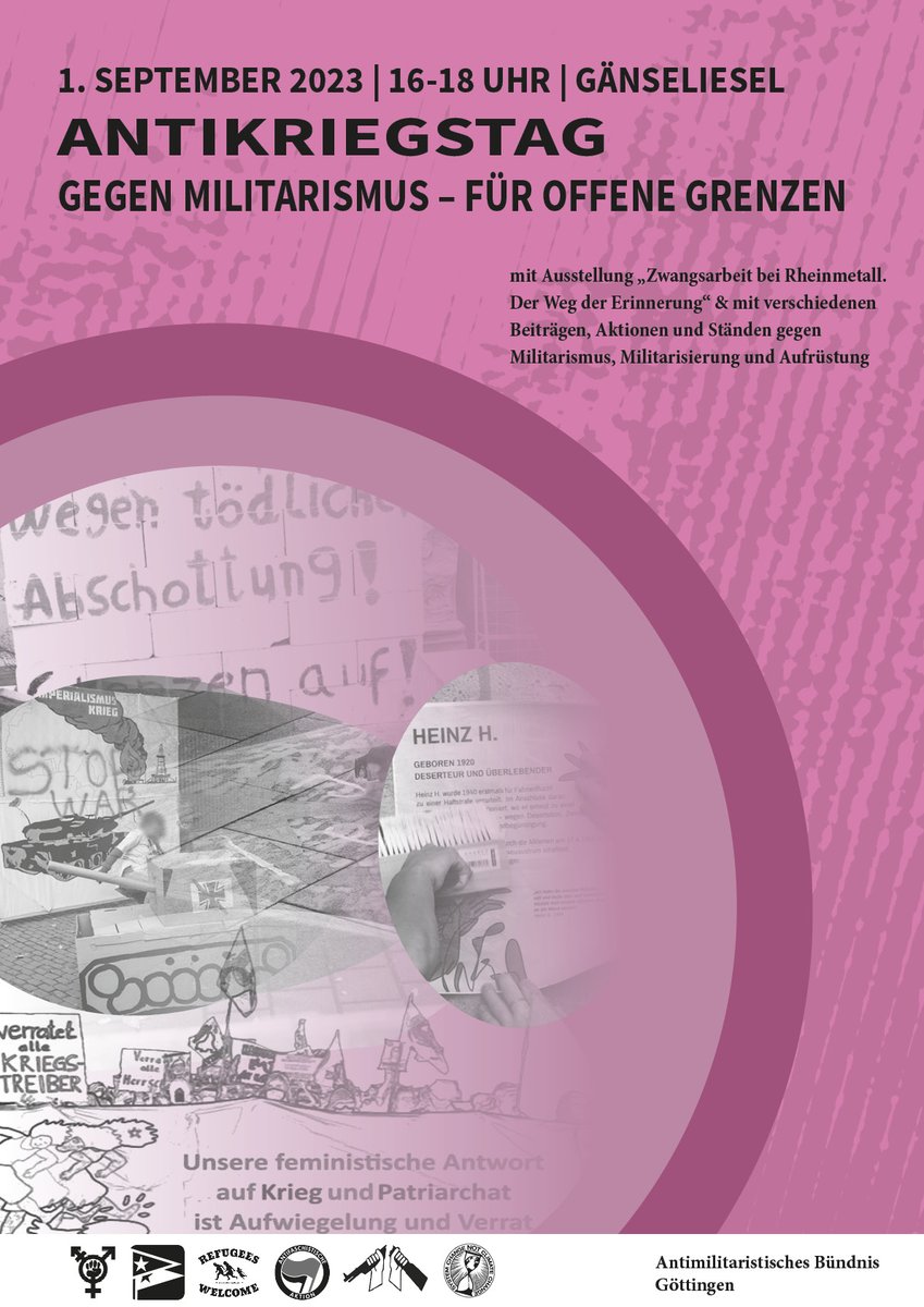 Antikriegstag 1.9.23
Für sofortigen ##Waffenstillstand unter Beibehaltung der jetzigen Frontlinien zwischen russischem u ukrainischen Militär. Falls #Russland zustimmt, muss auch die #Ukraine dem Waffenstillstand zustimmen. Keine Unterstützung für #Krieg bis zum "totalen Sieg"!