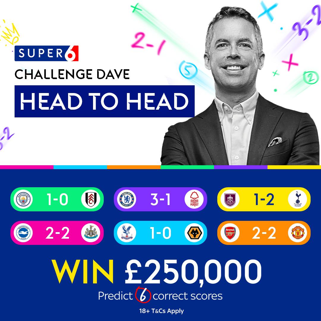 Can you beat @DavidJonesSky this week? 😤 Here's what you're up against... #Super6