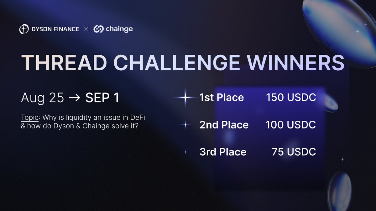 DysonFinance's tweet photo. Dysonauts! Time to crown the champions π
π
After an intense #DysonChaingeThread challenge, we proudly present our 3 winners! π§΅β€΅οΈ https://t.co/VOi2hYh6sc