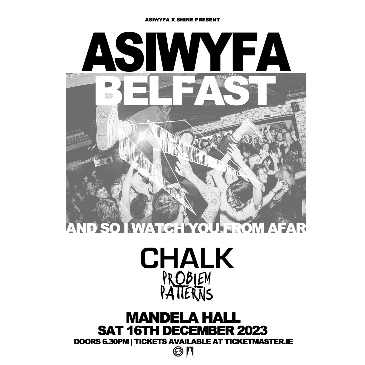 🌟@ASIWYFA_BAND have added @chalk_band & @probpatterns to their fast approaching headline show at Mandela Hall this December! 🎟 Remaining tickets available via: bit.ly/asiwyfa16