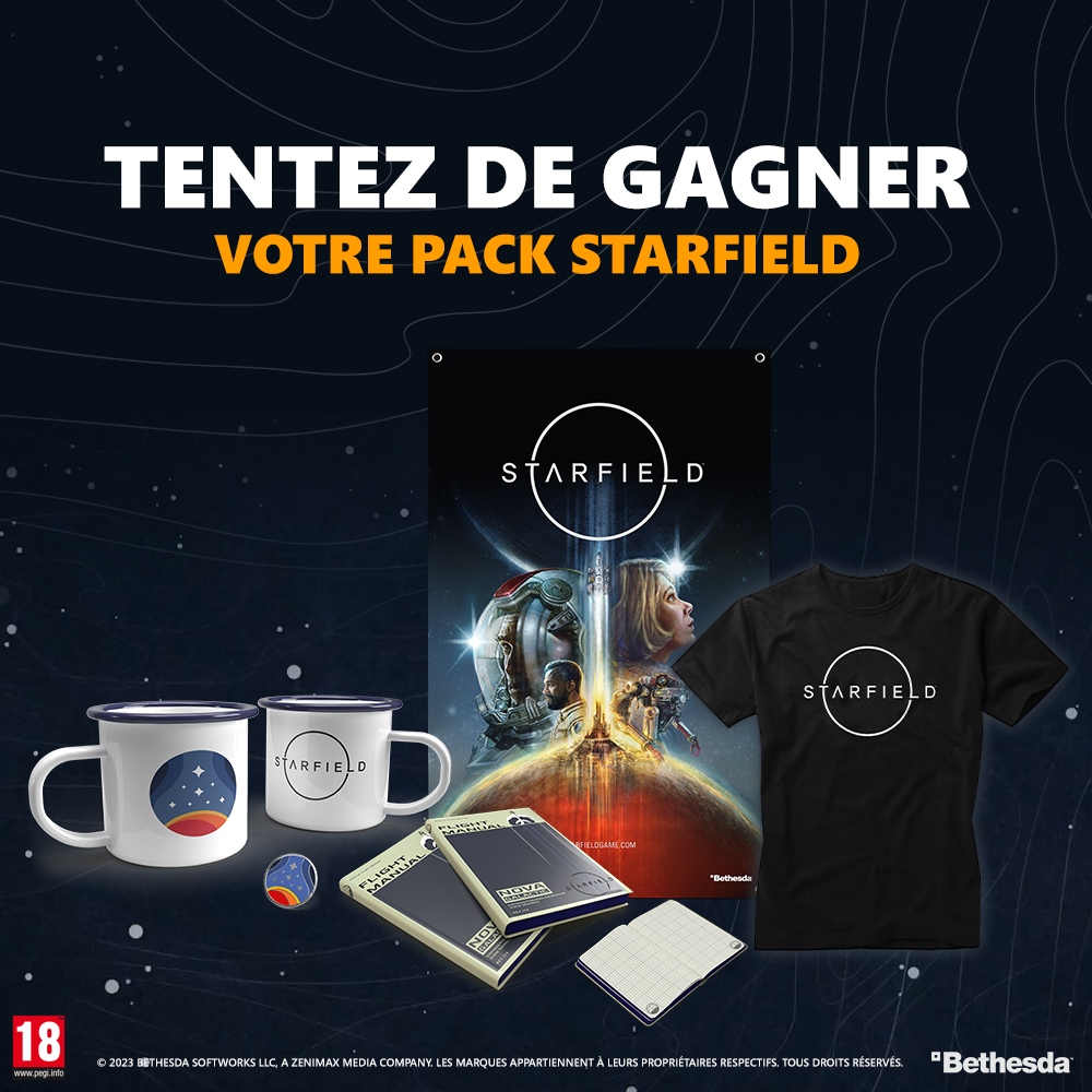 Micromania_Fr's tweet photo. L'Early Access de #Starfield sort aujourd'hui ! 🔥
Tentez de gagner un pack exceptionnel de goodies Starfield 😍

Pour participer ⤵️
🌠 Like⁣⁣, RT &amp; Follow @Micromania_Fr⁣⁣
🌠 Mentionne en réponse un ami avec #MicromaniaStarfield

Tirage au sort des gagnants dans 7 jours ! https://t.co/foPoFQPf1i