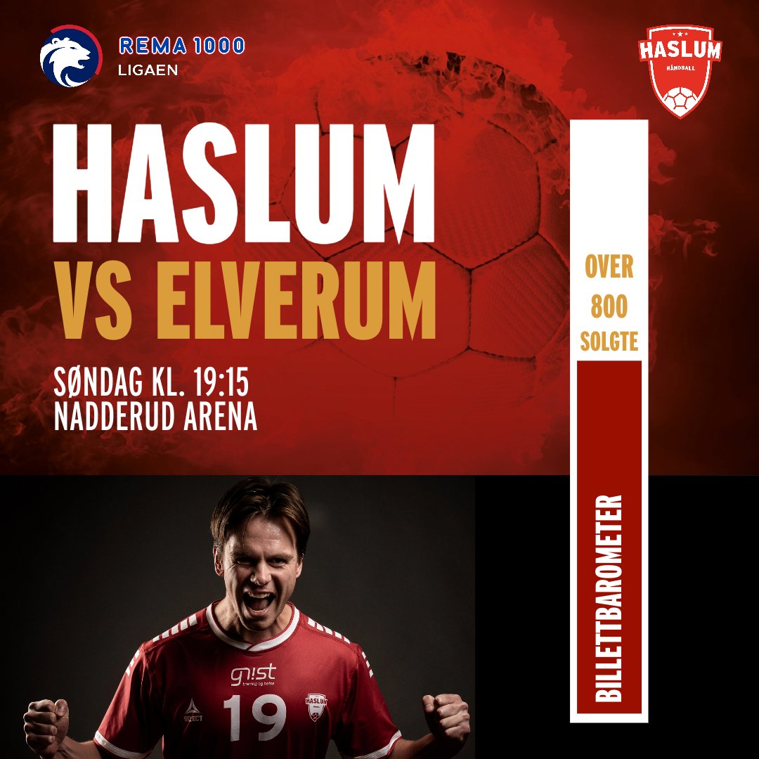 522 billetter igjen på langsidene til Haslum-supportere (seksjon A1, A2 og A3) 🤩 Hvor lenge tør du å vente? 🤔

🎫 i appen eller på hhk.woow.no
Bortefeltet: 84 solgte <a href="/ElverumHandball/">Elverum Håndball</a>
