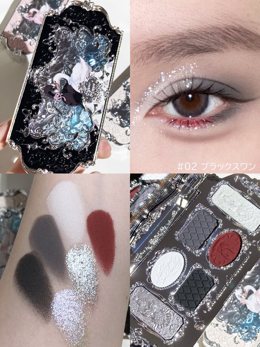 スワンバレエシリーズ アイシャドウパレット🩰 ピーチアーモンド系