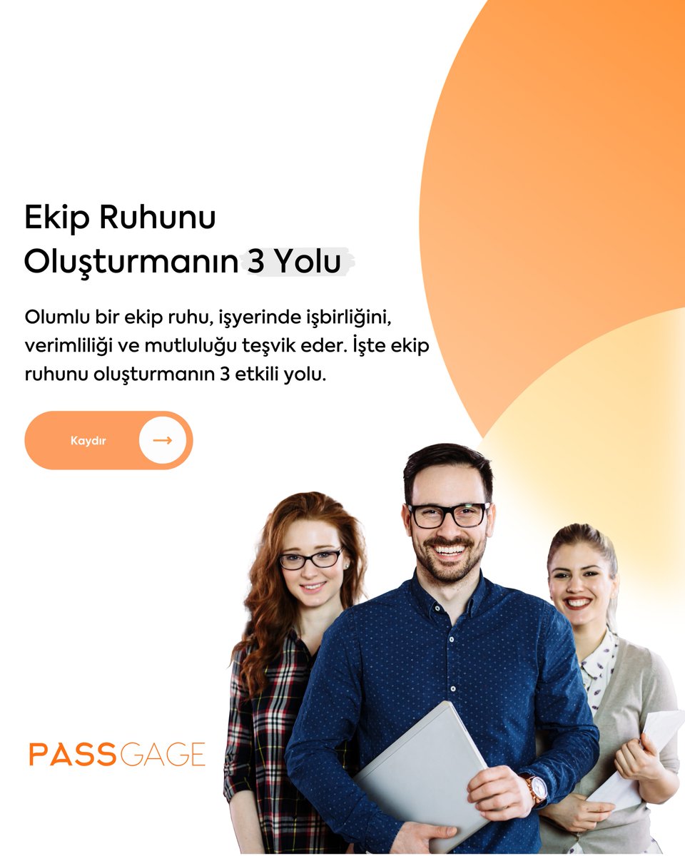 PassgageR's tweet photo. Ekip ruhu, işyerinde pozitif bir atmosfer yaratır ve başarıyı teşvik eder. İşte bunu oluşturmanın 3 yolu. 

#EkipRuhu #İKStratejileri https://t.co/0dsAUEMI56