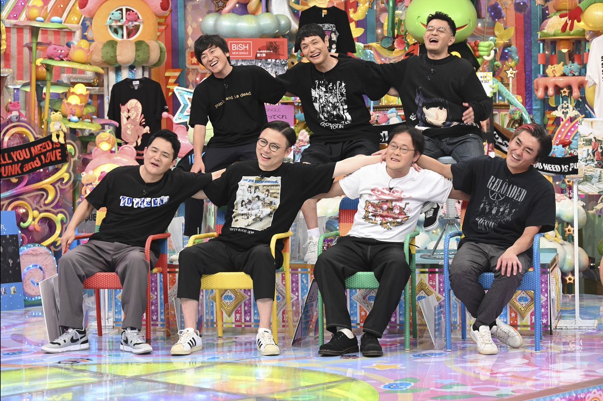 ame__talk's tweet photo. 🌈『BiSHロス芸人』決定!!

▽千鳥ノブ＆ガクテンソク奥田＆アインシュタイン稲田＆ノブコブ徳井＆しずる村上＆もう中学生＆スーズ高見

▽放り出された清掃員たちの熱い想いが！

9月21日（木）よる11時15分～

#アメトーーク
#アメトーク
#BiSH https://t.co/BA4MlMNONo