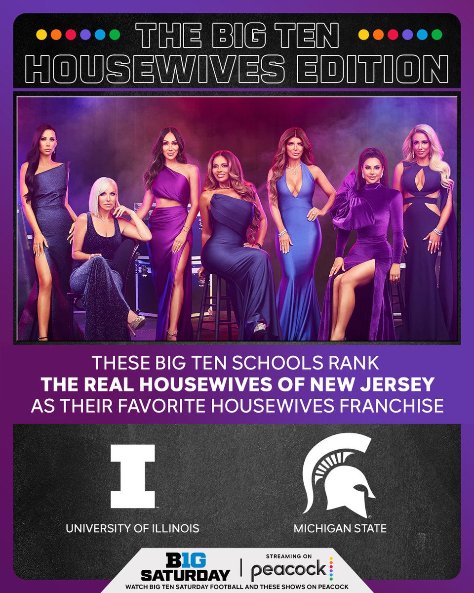 Stream #BigTenSaturday exclusively on <a href="/Peacock/">Peacock</a> starting Sep 2.