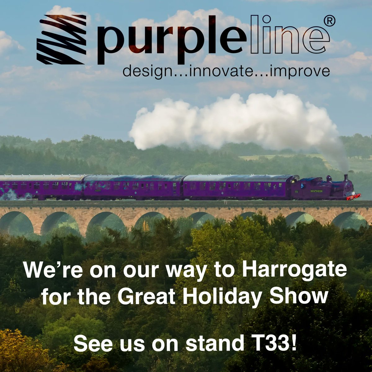 PurpleLine_ltd's tweet photo. We've built-up our bogeys and the signals are green! Come see us at The Great Holiday Home Show @greatholhomeshw on Stand T33!

#design #innovate #improve #productdesign #leisureaccessories https://t.co/zUd9jIYVHP