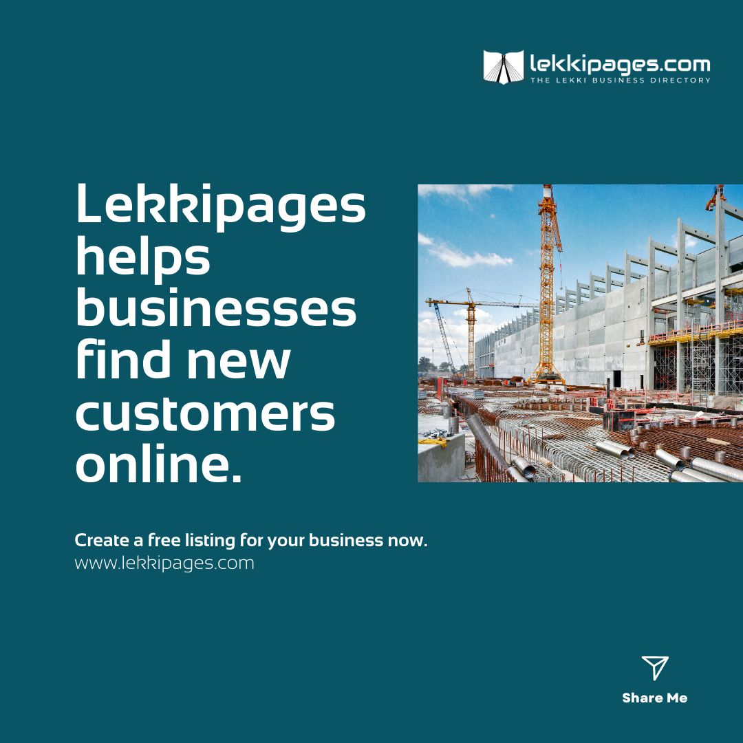 lekkipages's tweet photo. Do you know any construction company in Lekki that wants to make more sales and get more bookings? Tag them here and share this post. https://t.co/PfBmnPHTau