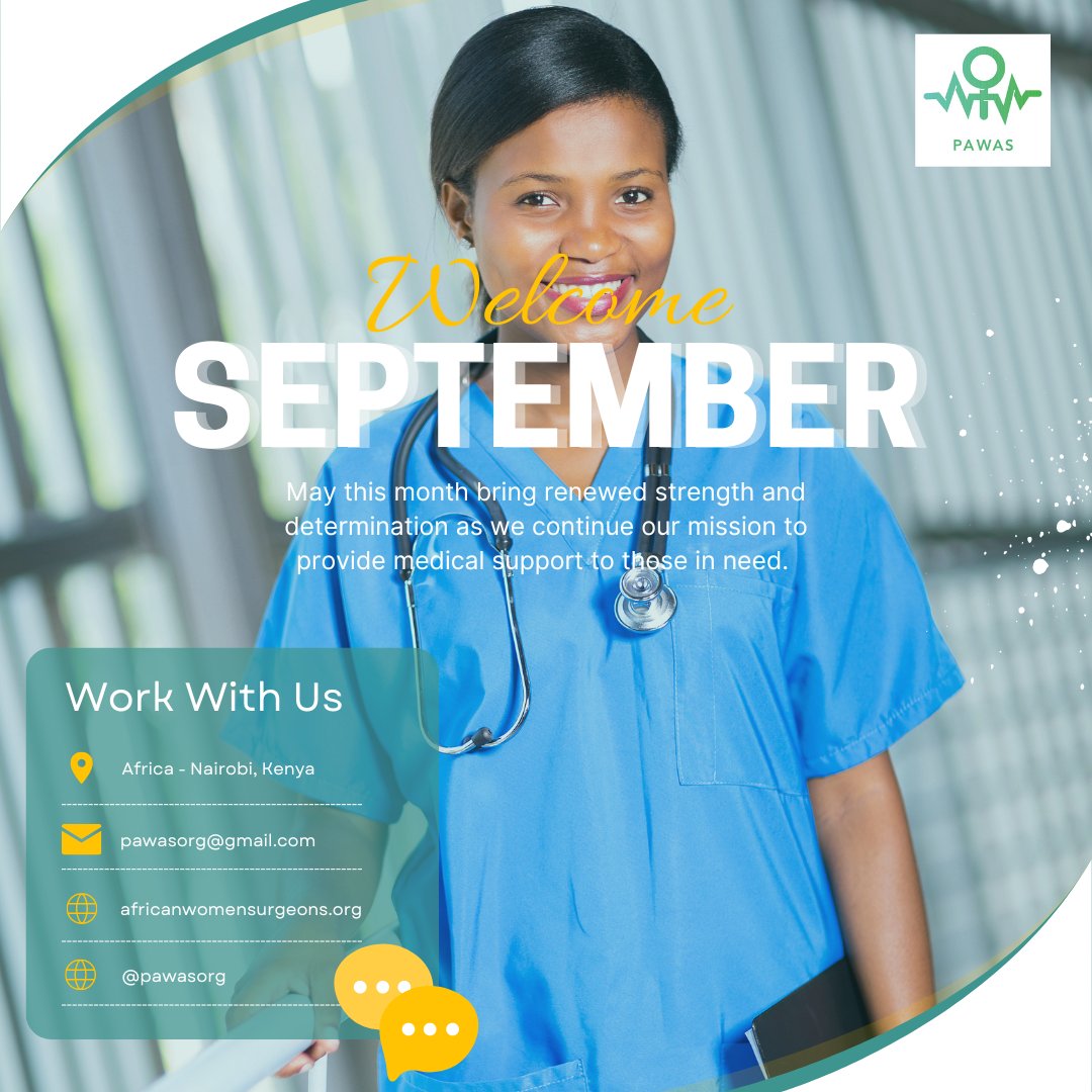 Happy September PAWAS Community! 🌼As we embrace a new month, we're reminded of the incredible journey ahead. To all the inspiring women making waves in healthcare, your dedication and expertise are shaping a healthier tomorrow. 💪🏾 - linktr.ee/pawasorg - pawasorg@gmail.com