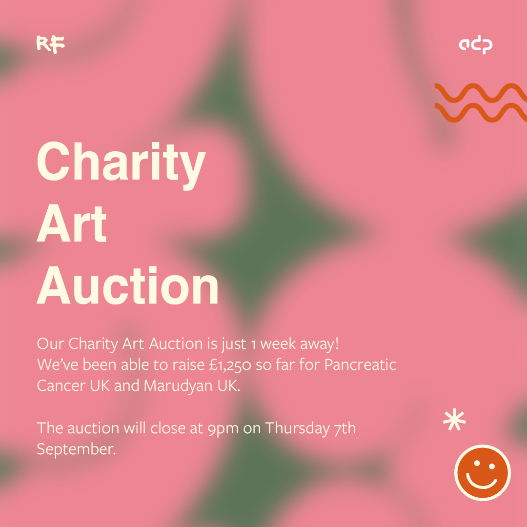 ADP (@adparchitecture) on Twitter photo Our annual Charity Art Auction, raising money for <a href="/MarudyanUK/">Marudyan UK</a> and <a href="/PancreaticCanUK/">Pancreatic Cancer UK</a>, is 1 week away!
Bid on your favourite artworks here:
lnkd.in/ePPQyTYF
Find out more about our chosen charities and the story behind the auction:
lnkd.in/er6AW84t Our annual Charity Art Auction, raising money for <a href="/MarudyanUK/">Marudyan UK</a> and <a href="/PancreaticCanUK/">Pancreatic Cancer UK</a>, is 1 week away!
Bid on your favourite artworks here:
lnkd.in/ePPQyTYF
Find out more about our chosen charities and the story behind the auction:
lnkd.in/er6AW84t