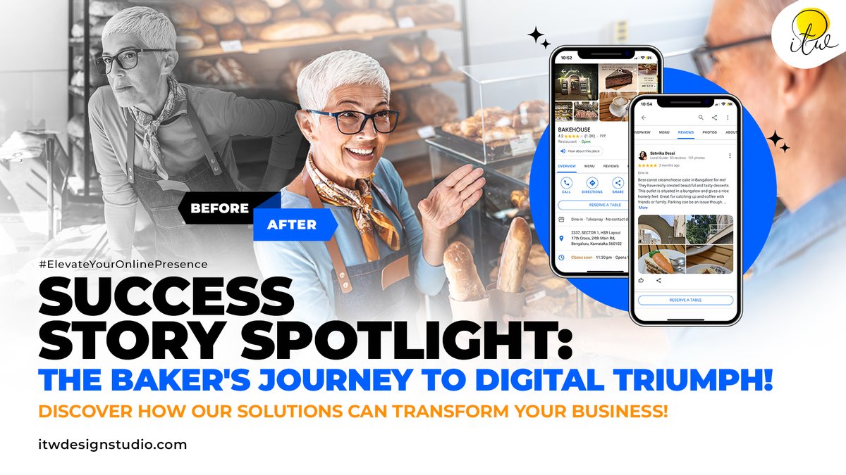 ITWDesignStudio's tweet photo. Local bakery's digital transformation:

Website: Increased orders by 65%.
Social media: Boosted customer engagement.

Unlock your imagination. Stay Tuned for more insight
#DigitalDreams  #BusinessInspiration  #ElevateYourOnlinePresence https://t.co/dvqpHCBZaS