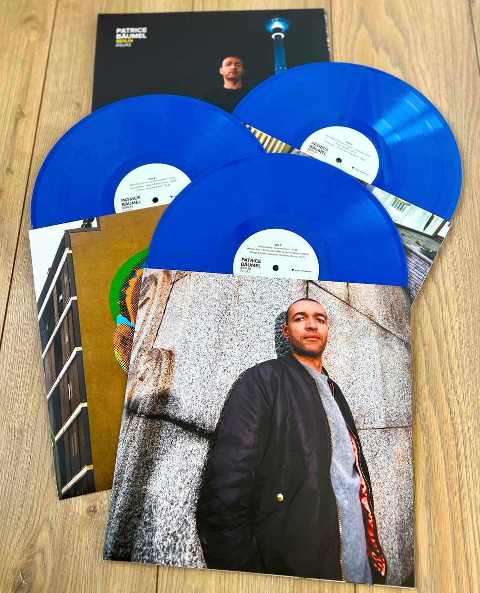 GU_Music's tweet photo. #GU42 Berlin triple vinyl by @patricebaumel has arrived

Out shipping now: https://t.co/NXuGIgAcYs

Available for the first time, a ltd edition, triple 12" with heavyweight, coloured vinyl featuring music and remixes by Adam Port, Fideles, Eitan Reiter and Patrice Bäumel himself. https://t.co/1i4mL453rz