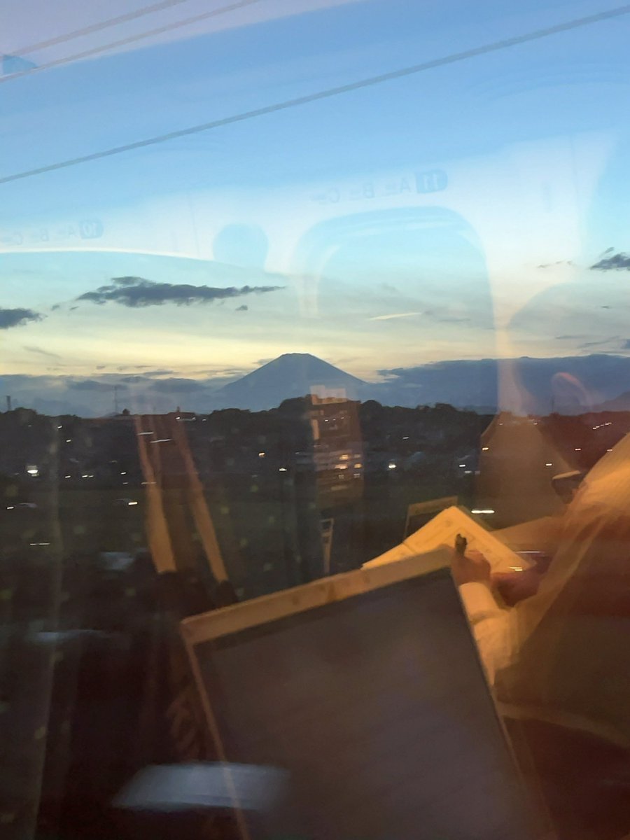 久しぶりに、富士山を見ました。