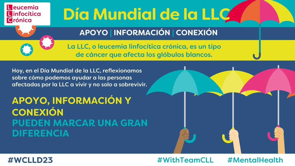 sehh_es's tweet photo. Hoy nos sumamos a la celebración del #WCLLD23 Día Mundial de la #Leucemia Linfocítica Crónica, uno de los #cánceres de la #sangre más desconocidos para la población (solo 1 de cada 6 españoles lo conoce), pese a ser el tipo de #leucemia más común en adultos https://t.co/tSJgUZqBmZ