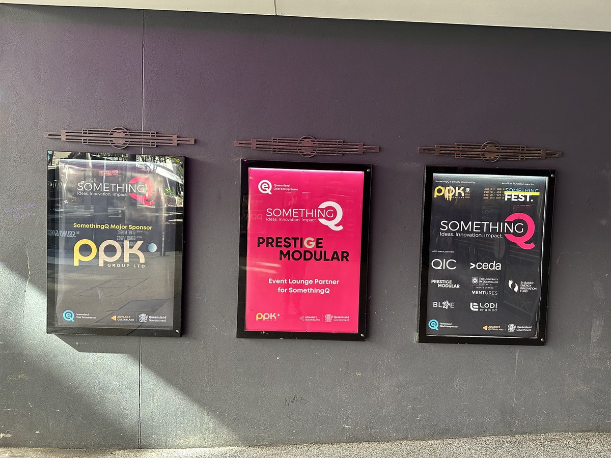 @ppkgroup SomethingQ sponsor outside the Fortitude Valley Music Hall.