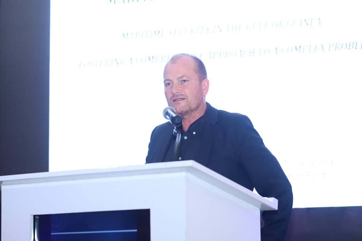 KaiptcGh's tweet photo. "Addressing complex maritime challenges requires deep understanding and genuine cooperation. We need to move beyond sovereignty and national interests to find transnational solutions," ~ Prof. Thomas Mandrup, Institute of Strategy and War Studies, Danish Defence College. https://t.co/FdUAEM1J8j