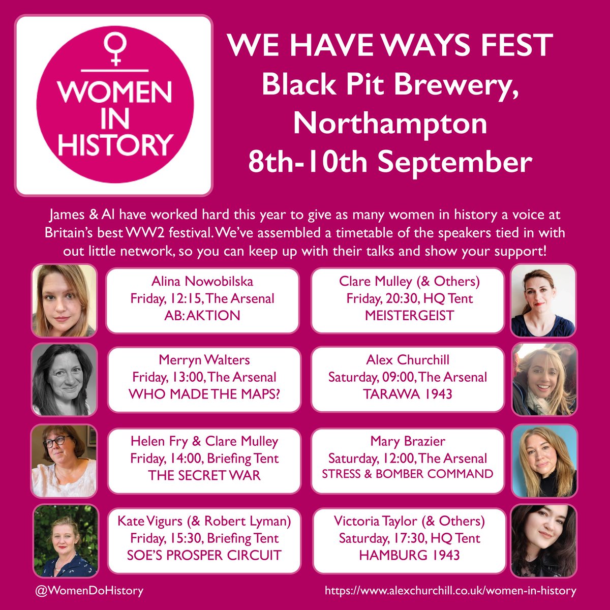 Not long to go until @WeHaveWaysPod Festival!

Girl power! @WW2girl1944 @claremulley @rentaquill @churchill_alex @BrazierMary @historical_kate @SpitfireFilly @WomenDoHistory

See you there!!