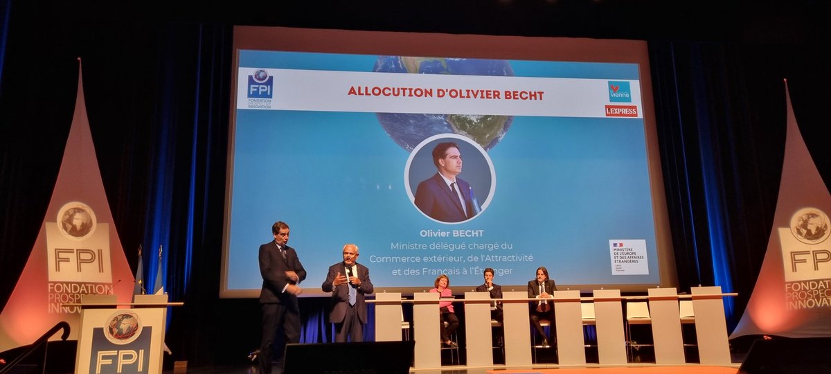 ludovic_pouille's tweet image. The Minister Delegate in charge of Foreign Trade &amp;amp; Attractiveness @becht_olivier at the #Futuroscope Forum: In the face of current shocks, we must reform, with the European Union, global governance. It will partly depend on the ability of the couple 🇨🇵🇩🇪 to meet this challenge.