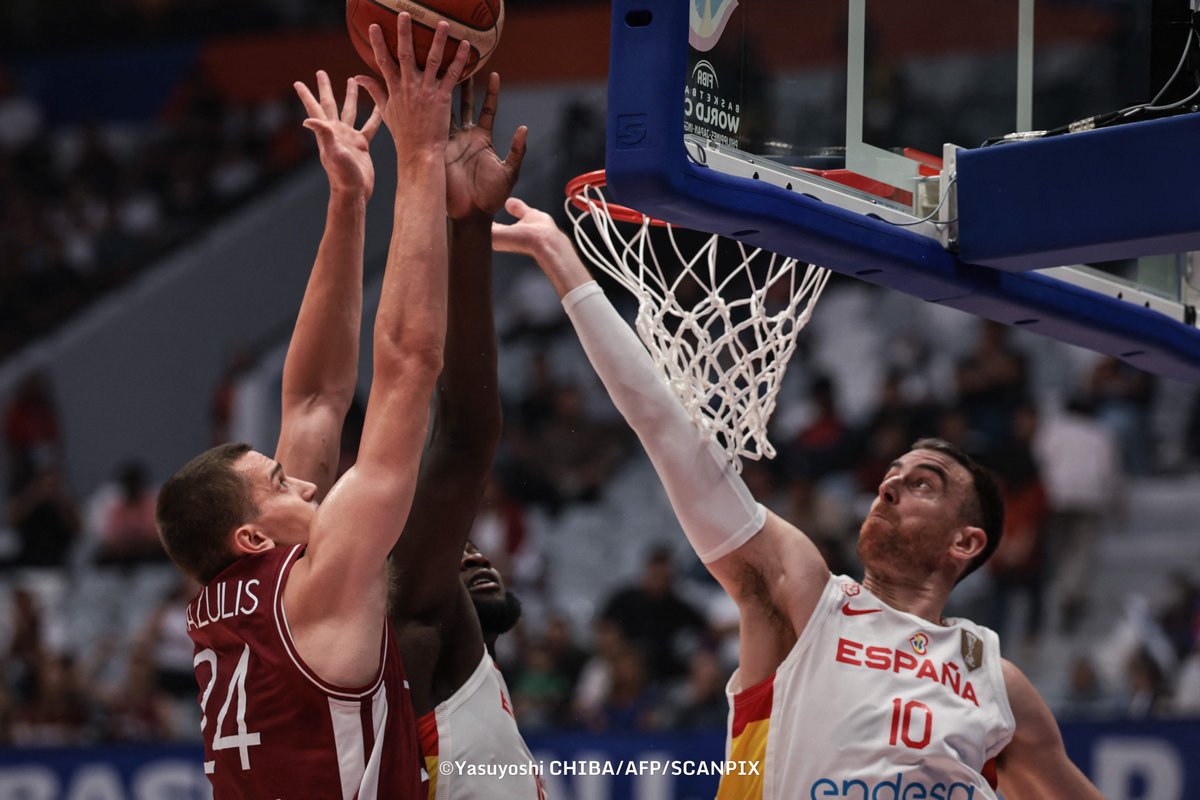 🔴NETICAMI! Latvijas vīriešu basketbola izlase ar 74:69 Pasaules kausā pārspēj šī brīža čempioni Spāniju!