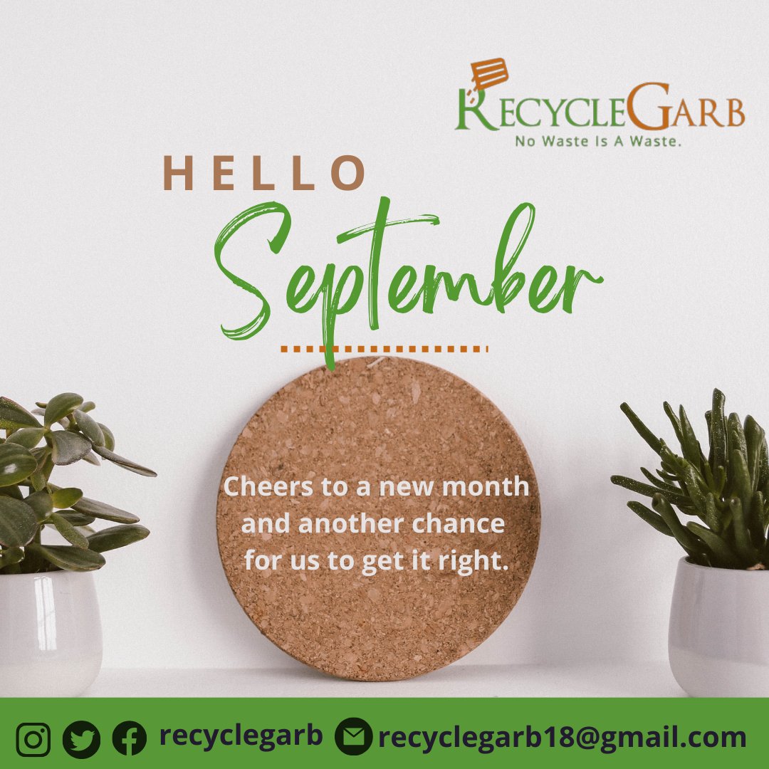 September is here💃 There's still a lot to achieve in this month and the year 2023.
 
Get ready for some action, look out for some of your goals that can still be achieved. It is possible!

Happy New month🥰

#Newmonth  #EcoConsciousness #TogetherWeCan #RecycleGarb