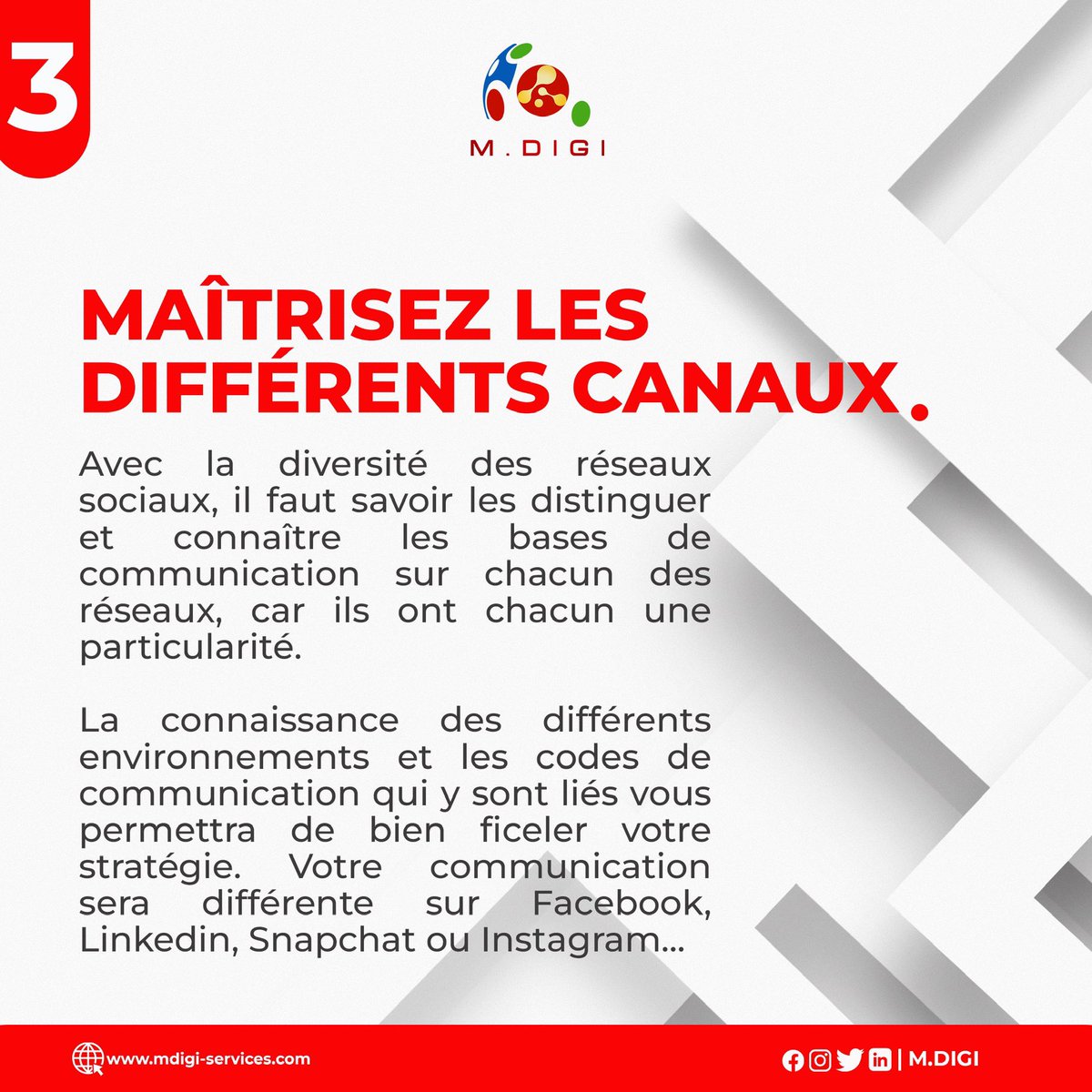 MDIGI01's tweet photo. 4 choses👌 à absolument savoir 😎pour mieux construire votre 📈stratégie de communication. 📡
Restez branché pour en apprendre plus.
#markeringdigital #communitymanagment https://t.co/n8df3YTue6