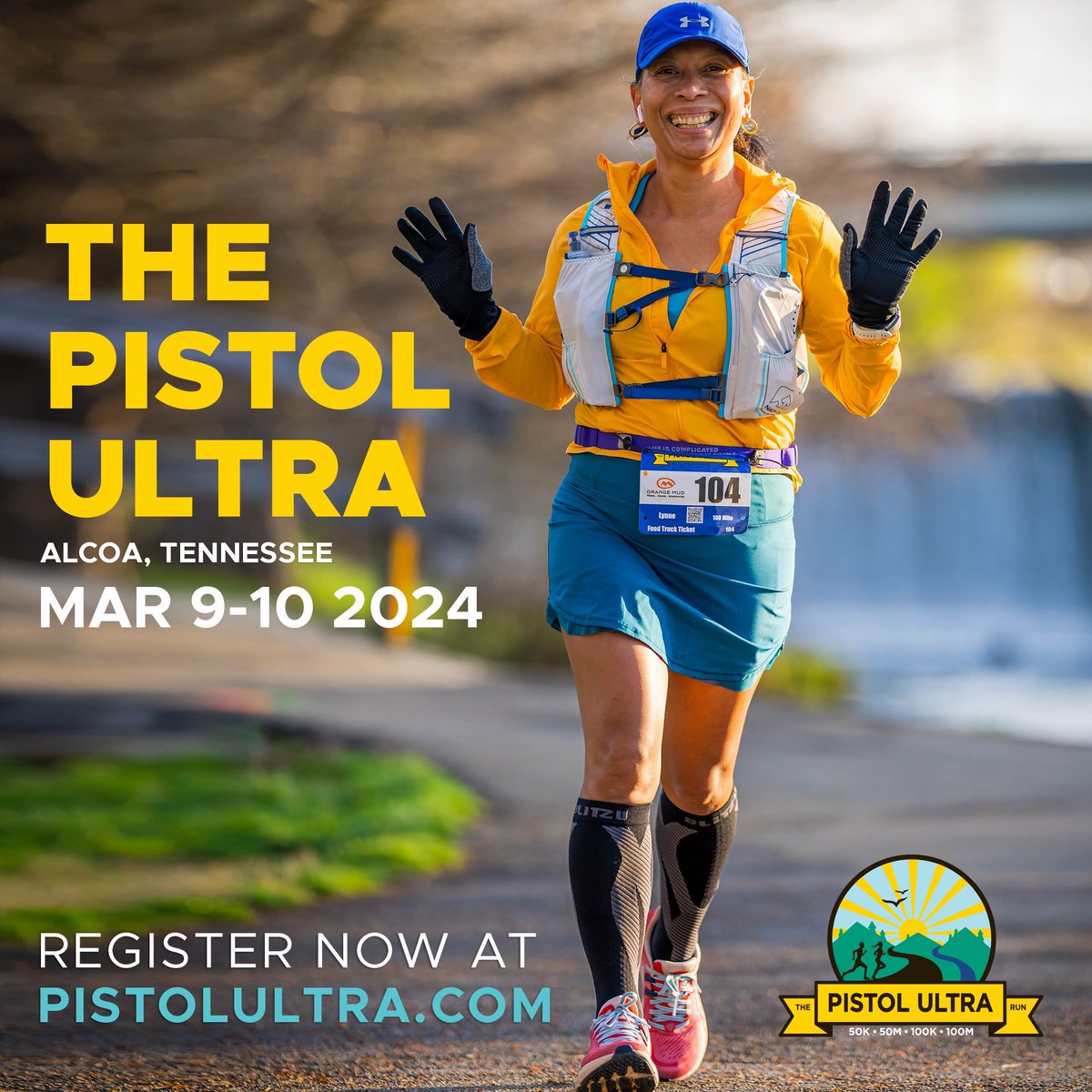 gcturner3's tweet photo. In Alcoa, TN — Registration for The Pistol Ultra is now officially open. This year's race takes place the weekend of March 9-10, 2024.
Register now at https://t.co/0h7YEIiHAG. 

#thepistolultra #thepistol #ultramarathon #ultrarunning #tennessee #marathon #100miler #100K https://t.co/LmteVFRMGM