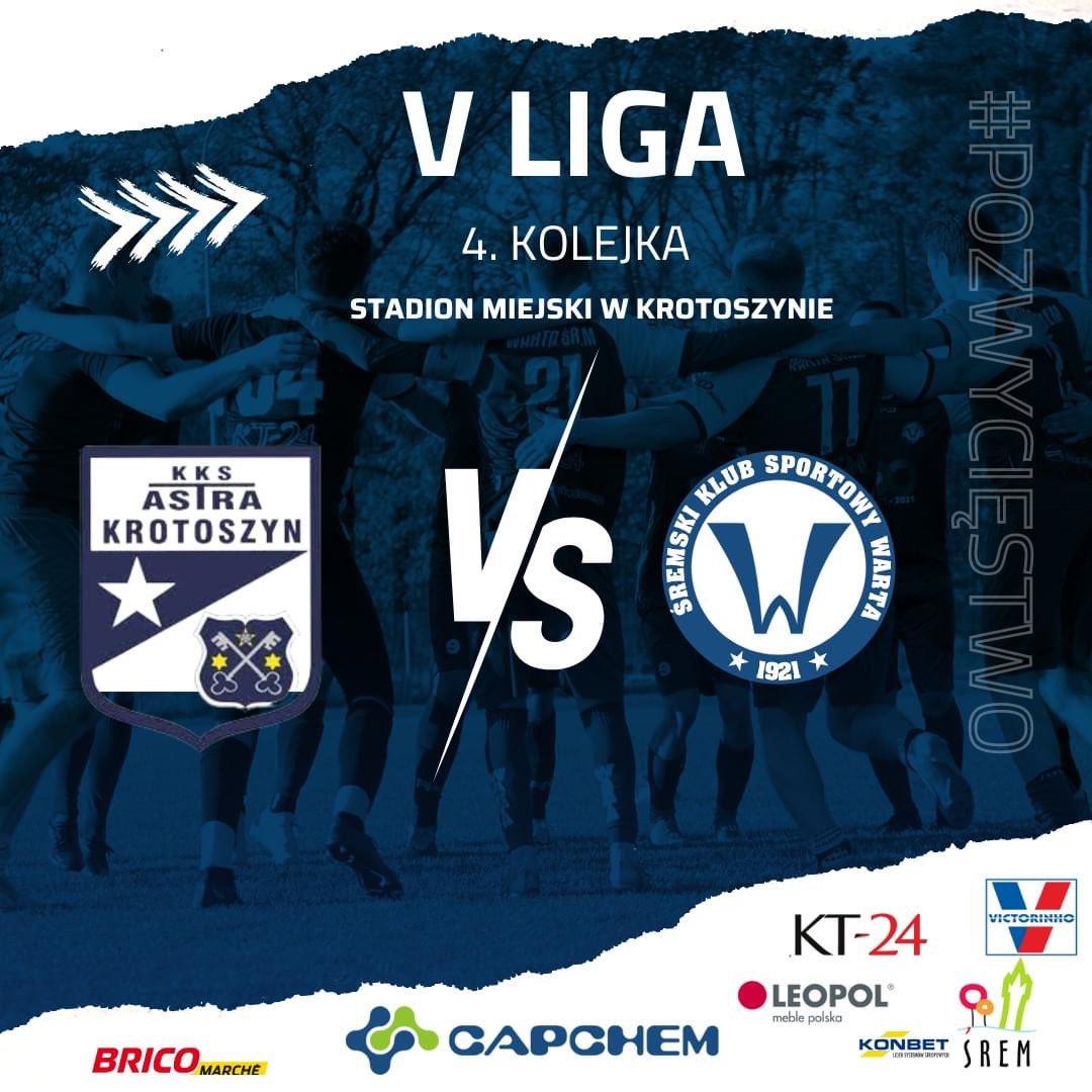 WartaSrem's tweet photo. ⒼⓇⒶⓂⓎ
🏆 V LIGA
🆚️ Astra Krotoszyn 
📆 3 września
⏰ 15:00
🏟 Stadion w Krotoszynie https://t.co/kmfRA1YltX
