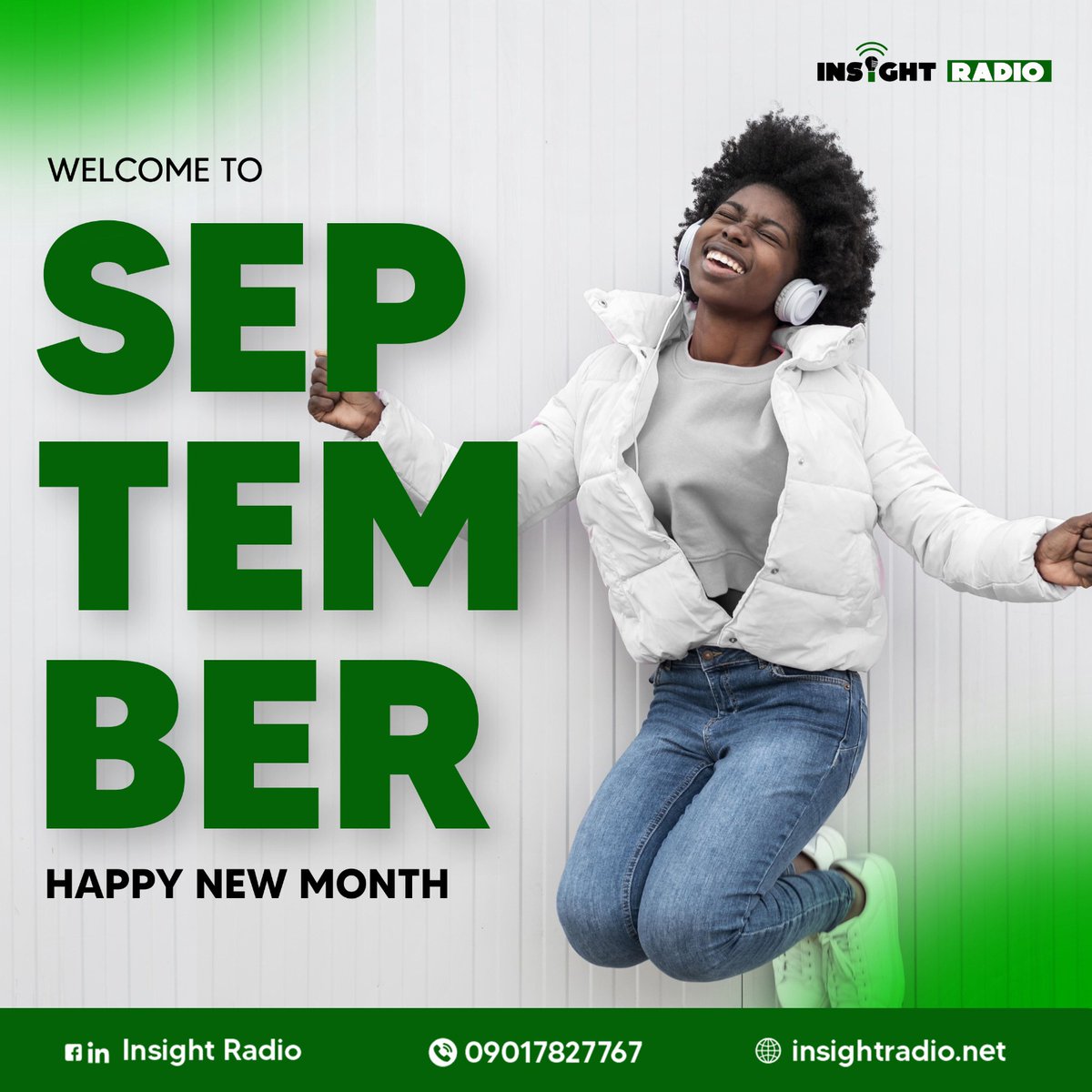 insightradio_'s tweet photo. Itβs a new month..
Donβt ruminate on past events and success. Create a new mindset for a bigger achievement π«
The light is here π₯
#thelightyouneed
#newmonth
#insightradio
#radio
#September https://t.co/9fO0YZB6pW