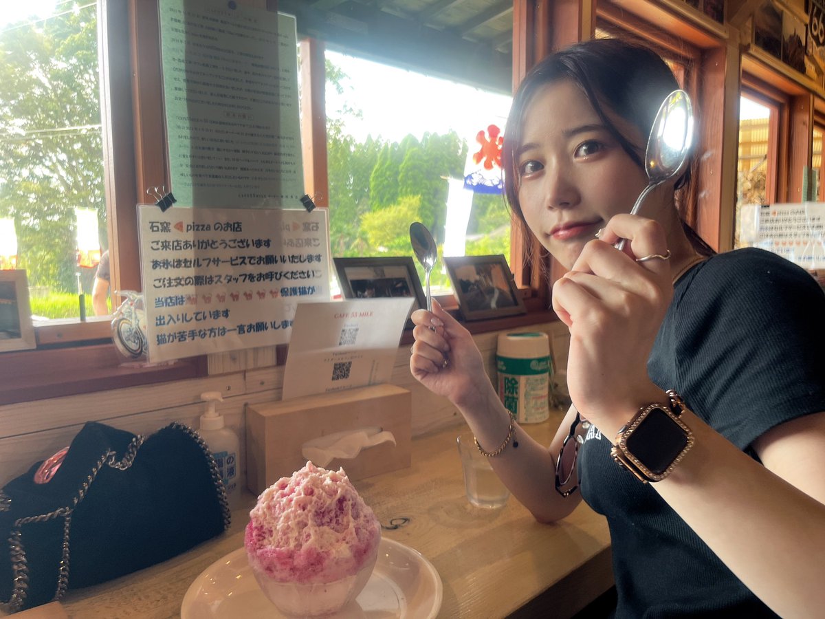 3c_b0's tweet photo. 宮崎のライダーズカフェ☕️
かき氷美味しかった🥳🥳🥳 https://t.co/qfVlql6dFA