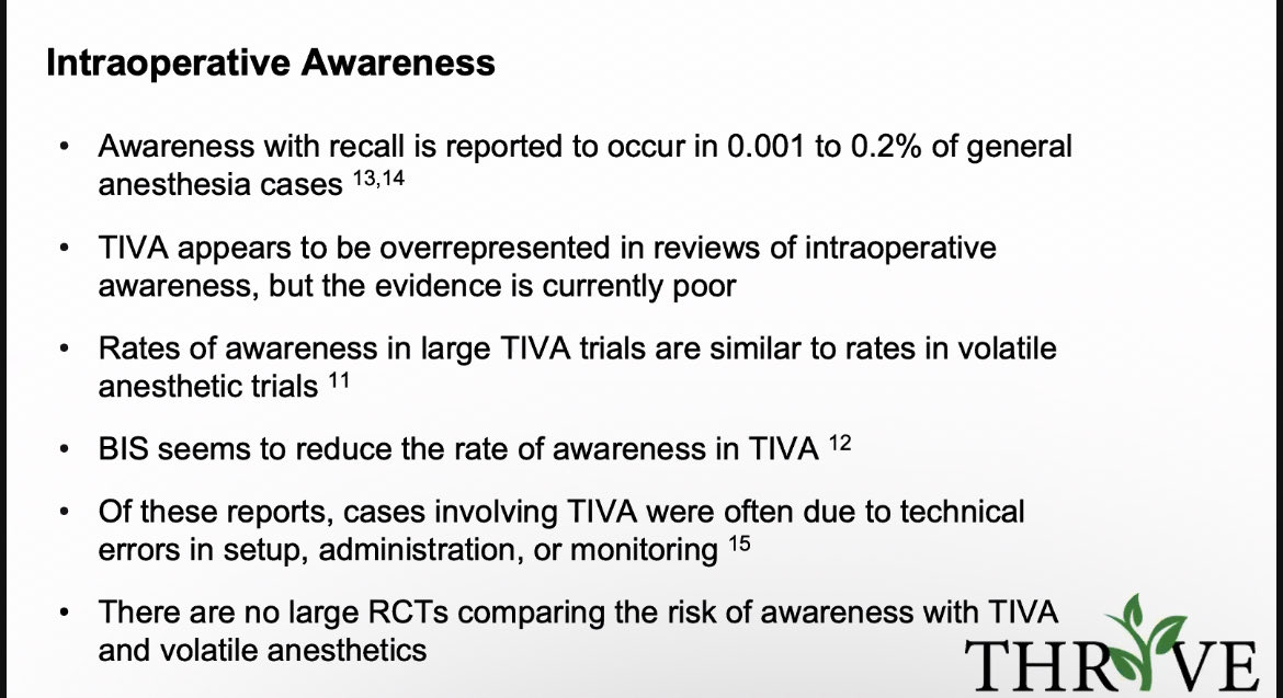 Yale Anesthesiology (@yanesthesiology) on Twitter photo #TIVA does not seem to have higher risk of #awareness <a href="/YAnesthesiology/">Yale Anesthesiology</a> Grand Rounds #TIVA does not seem to have higher risk of #awareness <a href="/YAnesthesiology/">Yale Anesthesiology</a> Grand Rounds