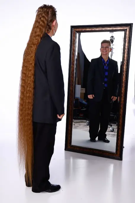 craigglenday's tweet photo. Happy to finally reveal the @GWR title for longest mullet and the incredible Tami @flameduckmobile That's a 5ft 8in party going on behind her back! Thanks to @MulletChampUSA for putting me in touch. Def worthy of a full page in the upcoming #GWR2024 https://t.co/LKPzWeMeT6 https://t.co/zyP5iuyJbN