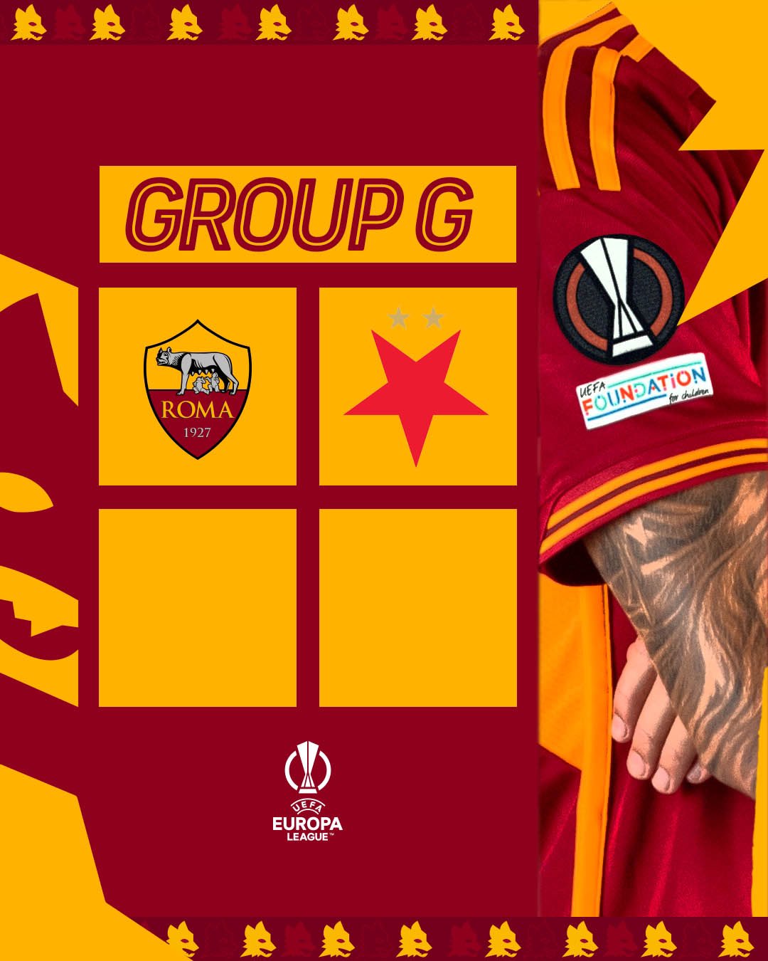 AS Roma English on X: SK Slavia Prague are the first opponents to