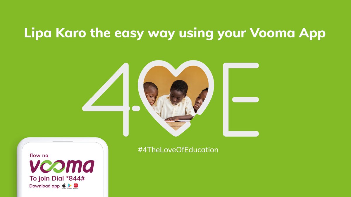 Stress za kupanga laini bank ndio ulipe fees zimeisha sasa. Pay for your kid's school fees directly from your Vooma App.

#VileSiHuVooma #4TheLoveOfEducation