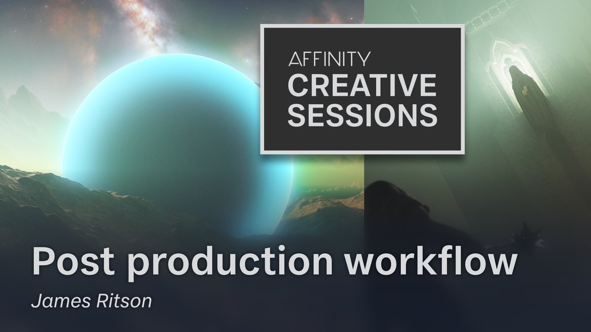 Affinity's tweet photo. Don’t forget you can join #AffinityPhoto Product Expert @JamesR_Affinity showcase some non-destructive techniques for 3D render post production in our Creative Session today at 4PM BST!
 
Head to YouTube to set a reminder or you can catch it on demand too: https://t.co/JTOYd6NcEK https://t.co/lbmV7fA6ZM