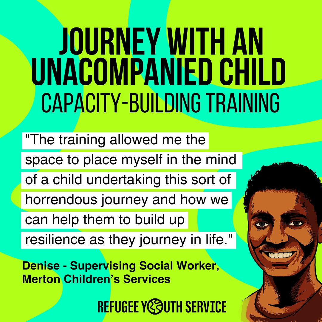📣Join our training!
Through our capacity-building training, we are transforming the reception of children arriving in the UK!

Want to join us?
🔗Go to our website for more information about our training sessions and sign-up!

refugeeyouthservice.org/journey-with-a…