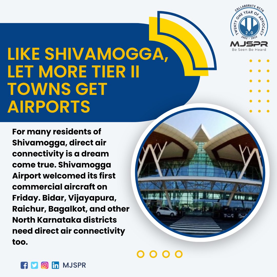 Like Shivamogga, let more Tier II towns get airports 

#shivamoggaairport #commercialaircraft #bidar #vijaypura #bagalkot #karntaka #siddaramaiah #northkarnataka #airport #shivamogga #aviation #airplane #boeing #avgeek #aircraft #airconnectivity