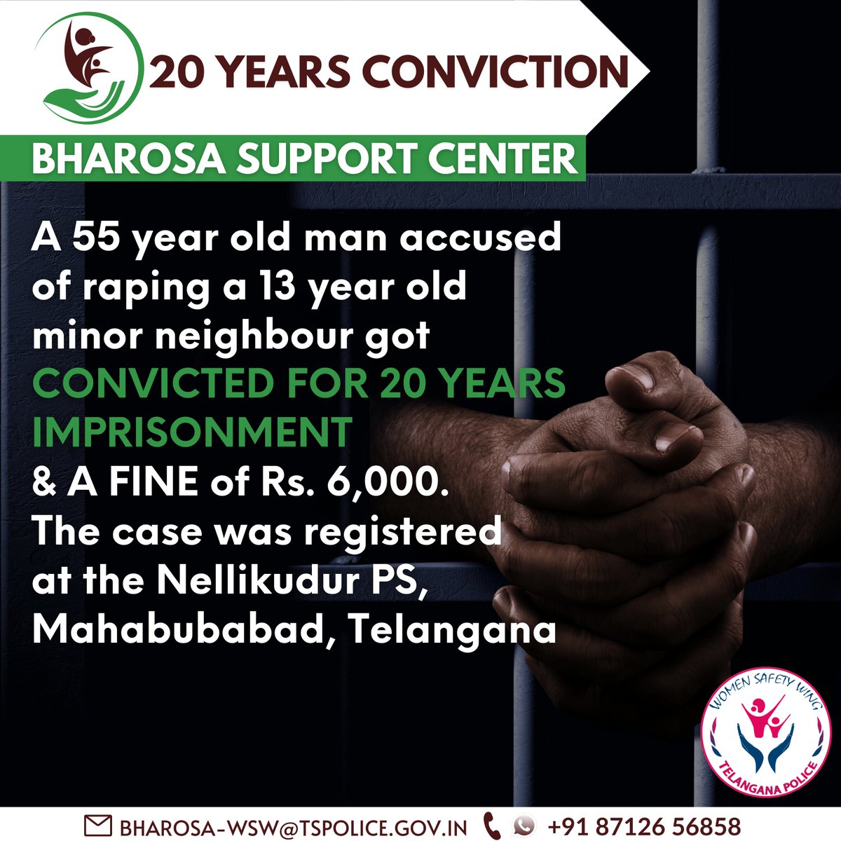 tg_womensafety's tweet photo. @Bharosa_TSWSW Support Centers work on a holistic convergence approach, where a victim in distress receives all the support in one place away from police stations &amp; hospitals. 
More information: https://t.co/xhHuxMjSFL

#Children #WomenSafetyWing #Pocso #conviction #Bharosa https://t.co/H8lU4jVweH