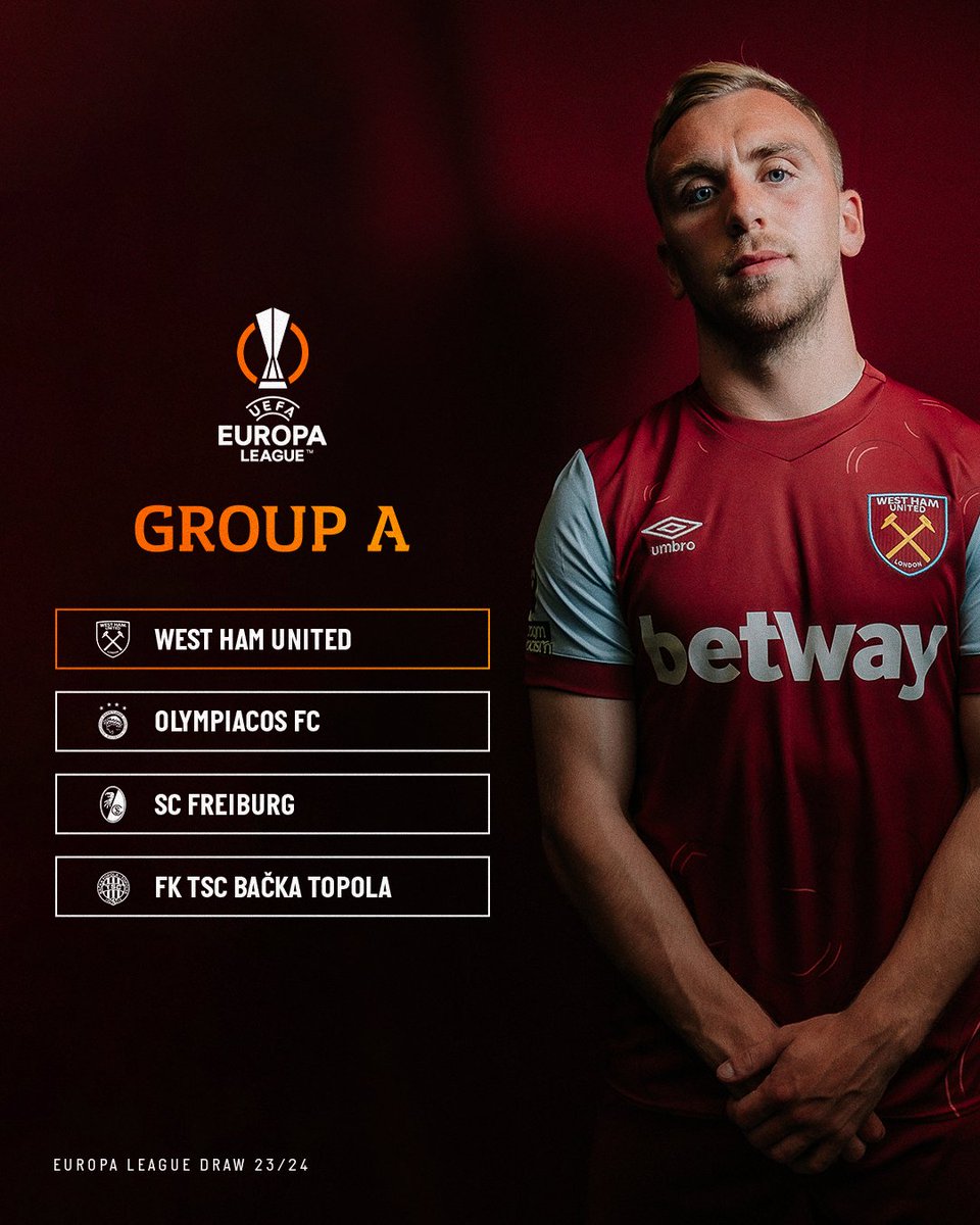 Here's how Group A looks, Hammers! 🇪🇺

#UELdraw