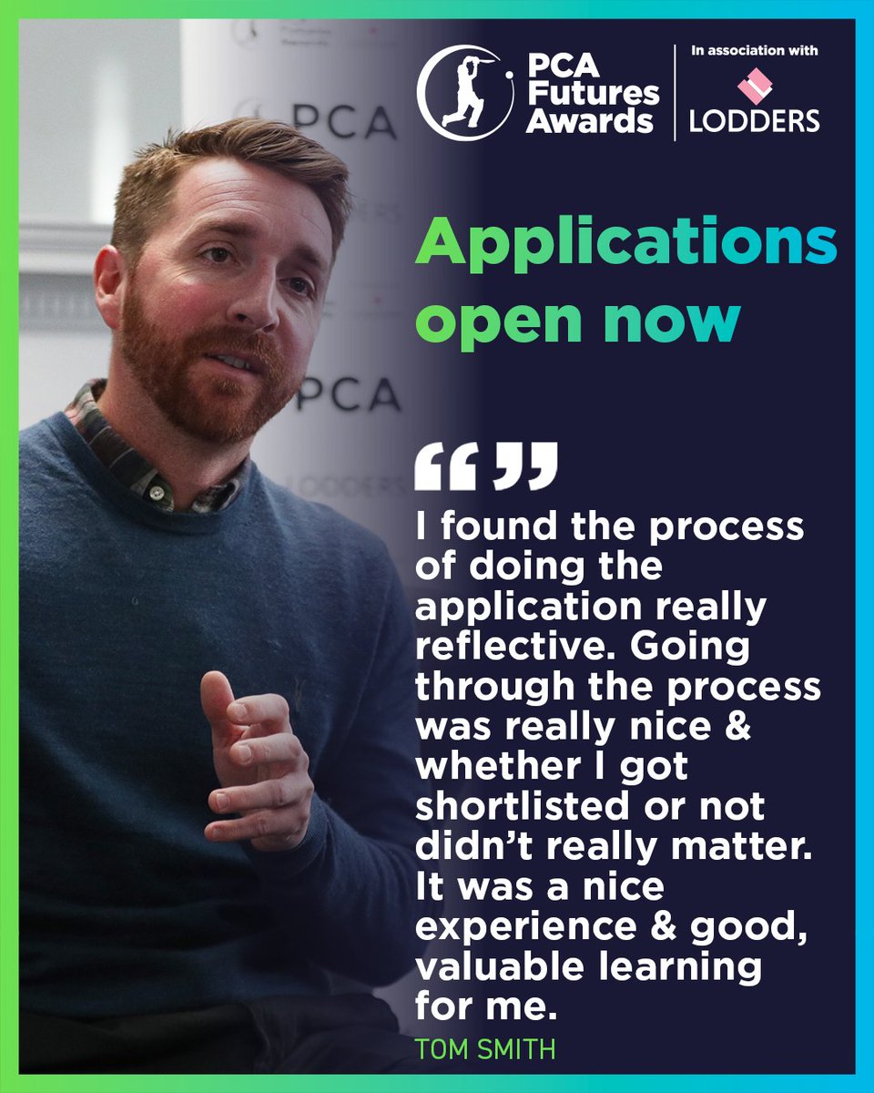 Applications for the 2023 Futures Awards are now open 📩

As last year's overall winner Tom Smith notes, it's a great opportunity for members to reflect on what they've achieved off the pitch in the last year 🙏

More info 👉 bit.ly/FuturesAwards

#PCAFuturesAwards