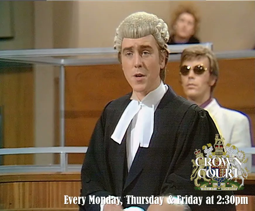 TalkingPicsTV's tweet photo. The final day in 'The Medium' case in the CROWN COURT (1972) at 2:30pm #TPTVsubtitles What will the verdict be? Features #ChristopherGable #WendyGifford https://t.co/Ad7CXJ3GOI