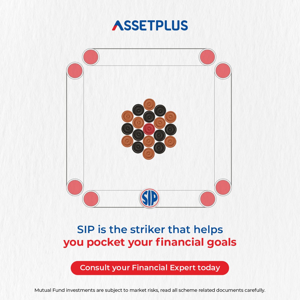 SIP acts like the striker in a carrom board game, propelling your financial goals into the pockets of success. Investing diligently in SIPs can help you reach your financial objectives accurately and consistently.

#SIP #financialgoal #carromboard