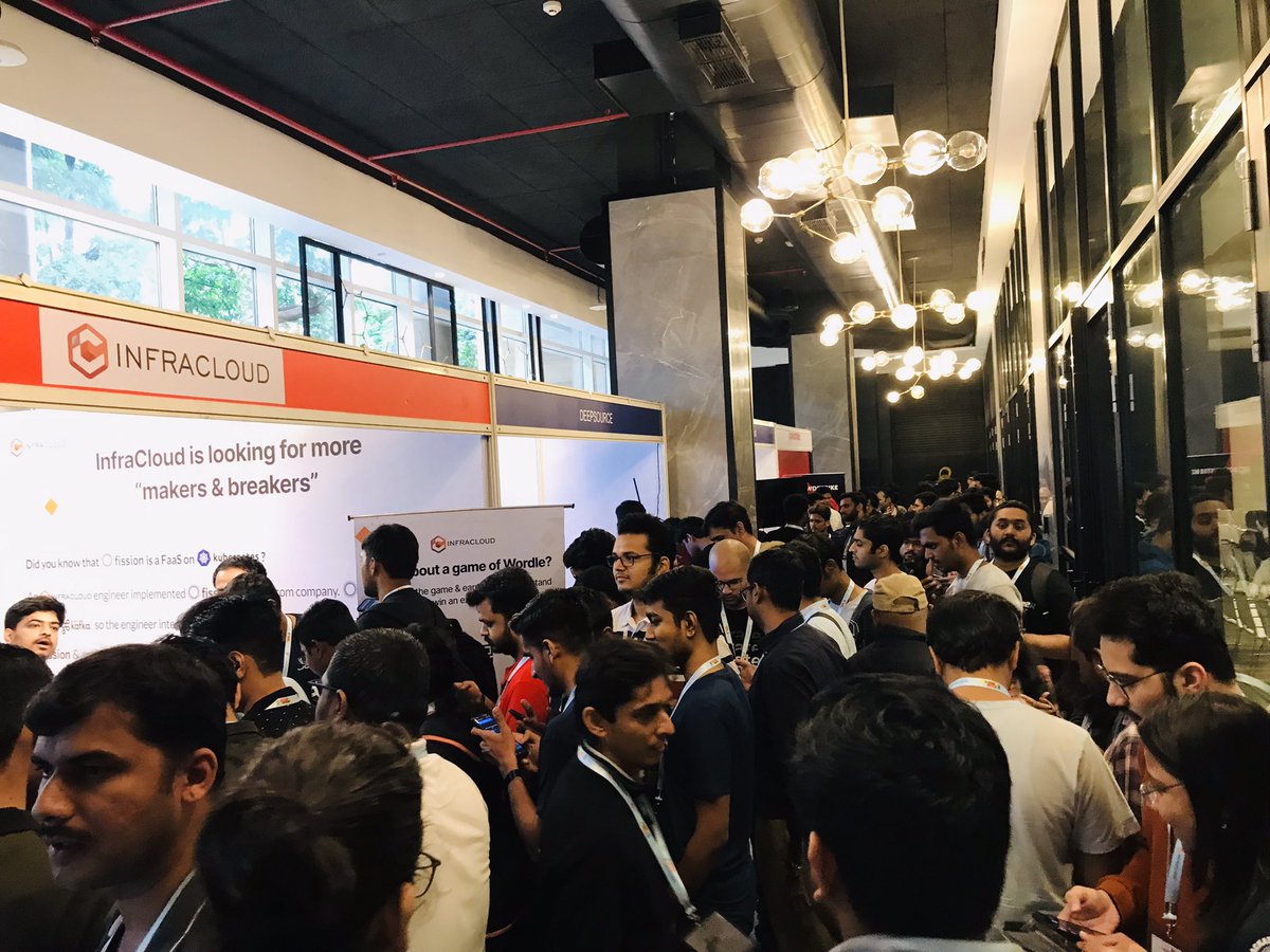 infracloudio's tweet image. Remembering last year&apos;s action at the InfraCloud booth!

We are ready to bring all these moments back to life 🙌

Do visit our booth😀at @GopherConIndia

Missed the early bird 🎟️ ticket? Let us know in the DM, we can arrange a discount for you!

#GCI23 #ICatGCI #GopherConIndia23