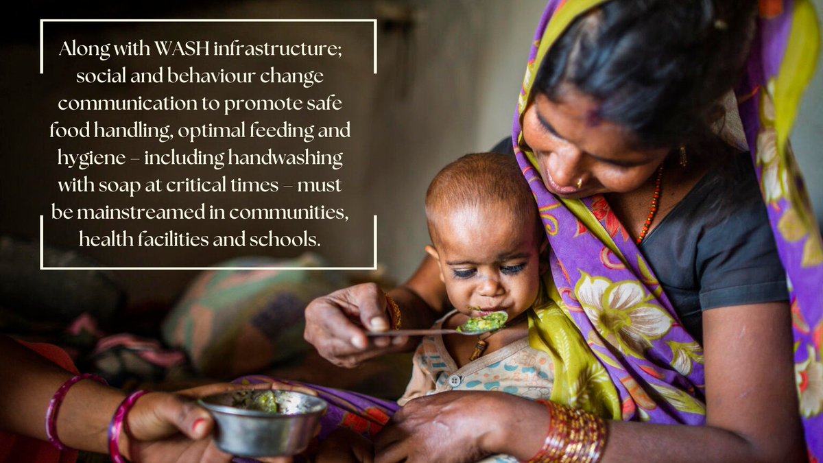 The nutritional needs of children are unique & uniquely important. At the juncture where #WorldWaterWeek ends to welcome #India’s yearly #PoshanMaah; what water-nutrition linkages do you find #inspiring? As a springboard for your thoughts; we'd like to spotlight an imp. one below
