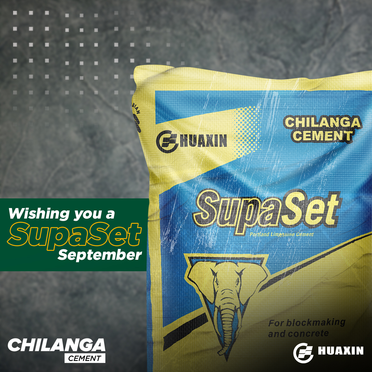 ChilangaCement's tweet photo. Supaset is a Portland limestone cement of superior quality with fast-setting properties making it the ideal choice for blockmakers, builders, architects, engineers, and contractors.
#HappyNewMonth #supaset #WeAreChilangaCement #buildingtomorrowtoday https://t.co/MGLWdS77A1