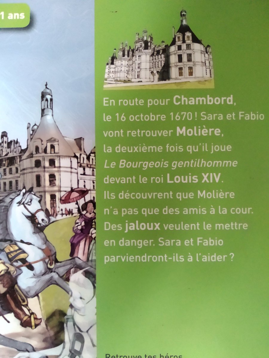 Une plongée dans l'Histoire, au temps de Louis XIV et Molière. Récit immersif agréable, que je conseillerai au #CDI en lecture cursive aux 5e lors des séances sur le théâtre au temps de Louis XIV. Je vais m'intéresser aux autres titres de cette collection. #ProfDoc