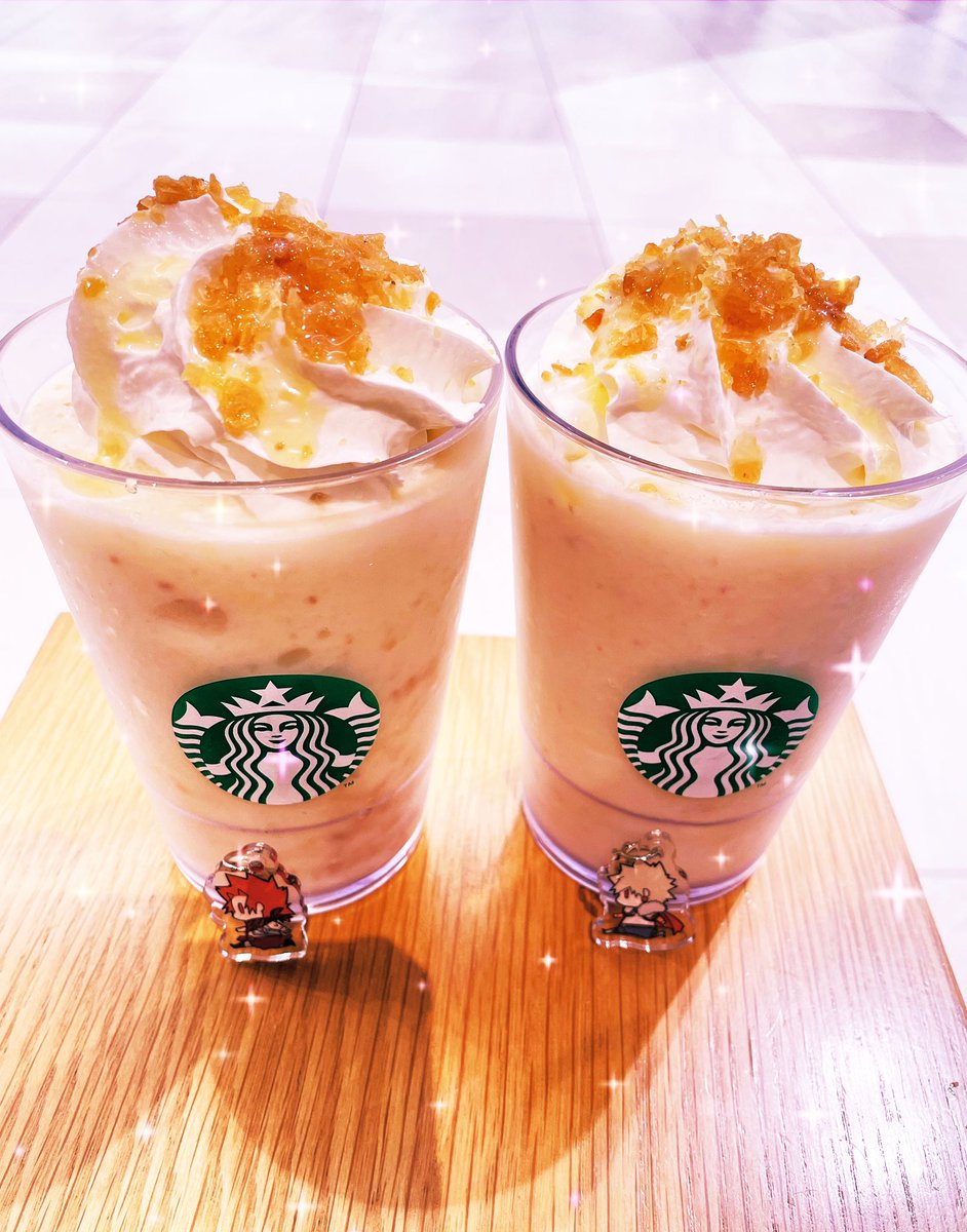「今日から!いもペチーノ思ったよりさっぱりしてミルクミルクしてる!!ポリポリの芋け」|えりかのイラスト
