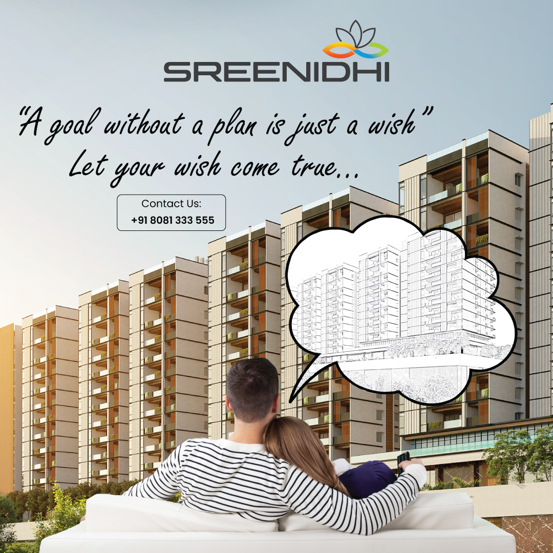 SpacesSreenidhi's tweet image. &quot;𝐀 𝐆𝐨𝐚𝐥 𝐰𝐢𝐭𝐡𝐨𝐮𝐭 𝐚 𝐩𝐥𝐚𝐧 𝐢𝐬 𝐣𝐮𝐬𝐭 𝐚 𝐰𝐢𝐬𝐡&quot;
𝐋𝐞𝐭 𝐲𝐨𝐮𝐫 𝐰𝐢𝐬𝐡 𝐜𝐨𝐦𝐞 𝐭𝐫𝐮𝐞
sreenidhigroup.net
TOLLFREE NO: +918081333555
#SpaciousApartments #LargeLivingSpaces #BiggestApartments #HyderabadSpaciousLiving #HappeningHyderabad #SreenidhiSpaces